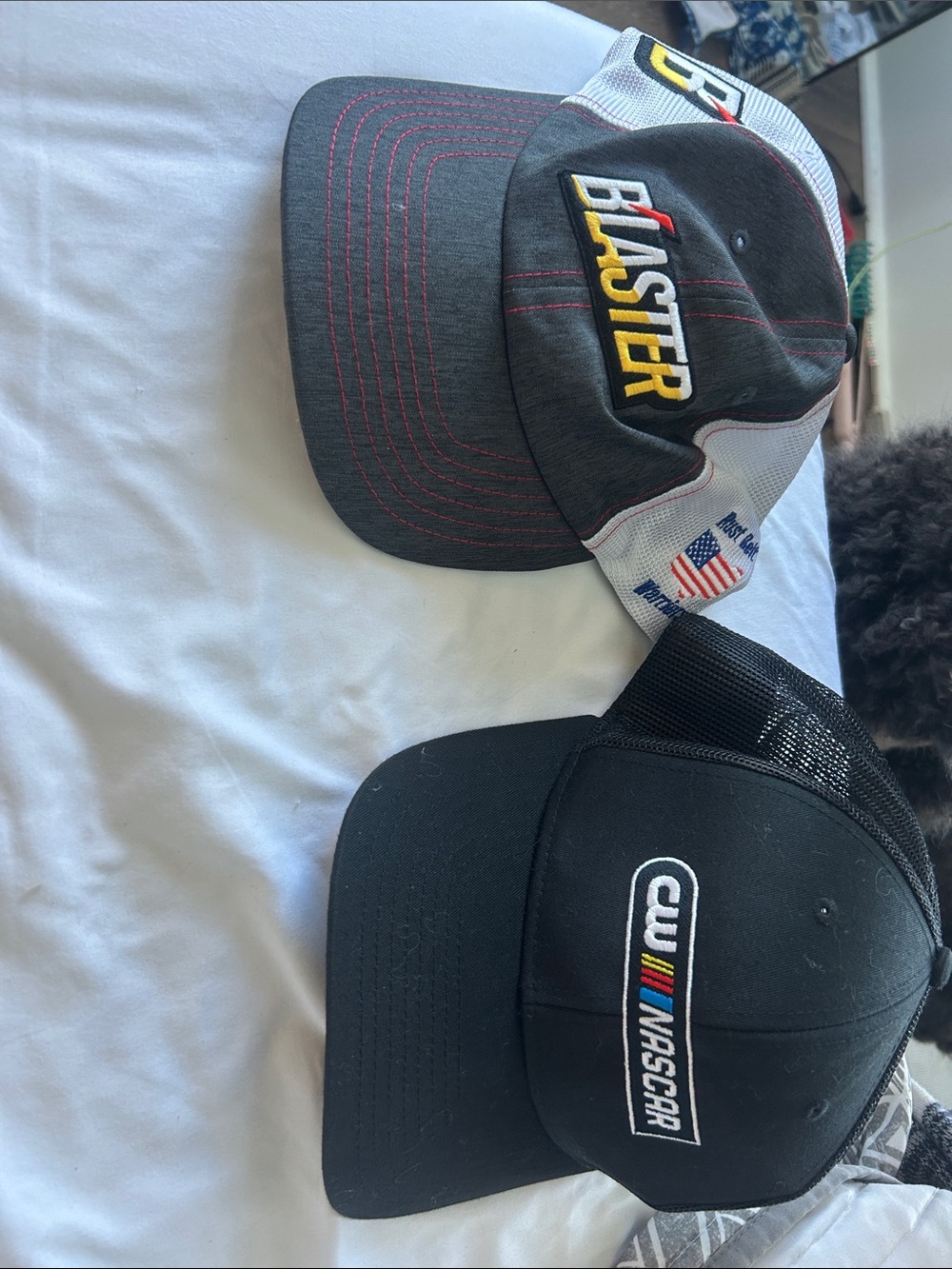 set of 2 nascar hats